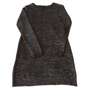 Unknown Brand Girls Sweater Dress Black Multi-colored Sparkle, NO TAGS